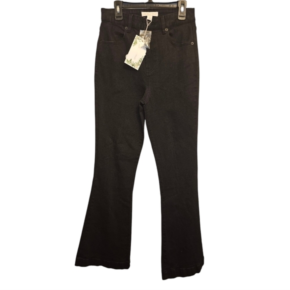 Chelsea & Violet Denim - Chelsea & Violet Jeans Black Bootcut Pockets Belt Loops High Rise Sz 27 NWT